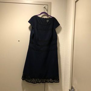 Navy and black Adriana Papell dress